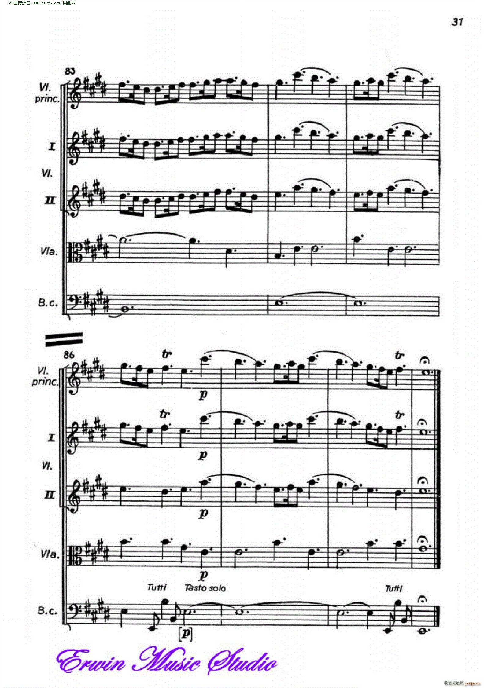 四季 弦乐四重奏(总谱)31