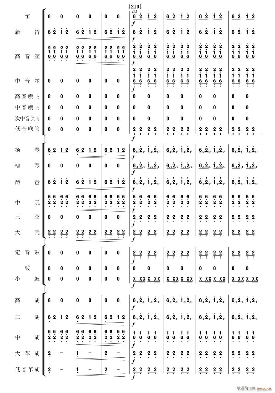 瑶族舞曲 民乐合奏 35(总谱)1