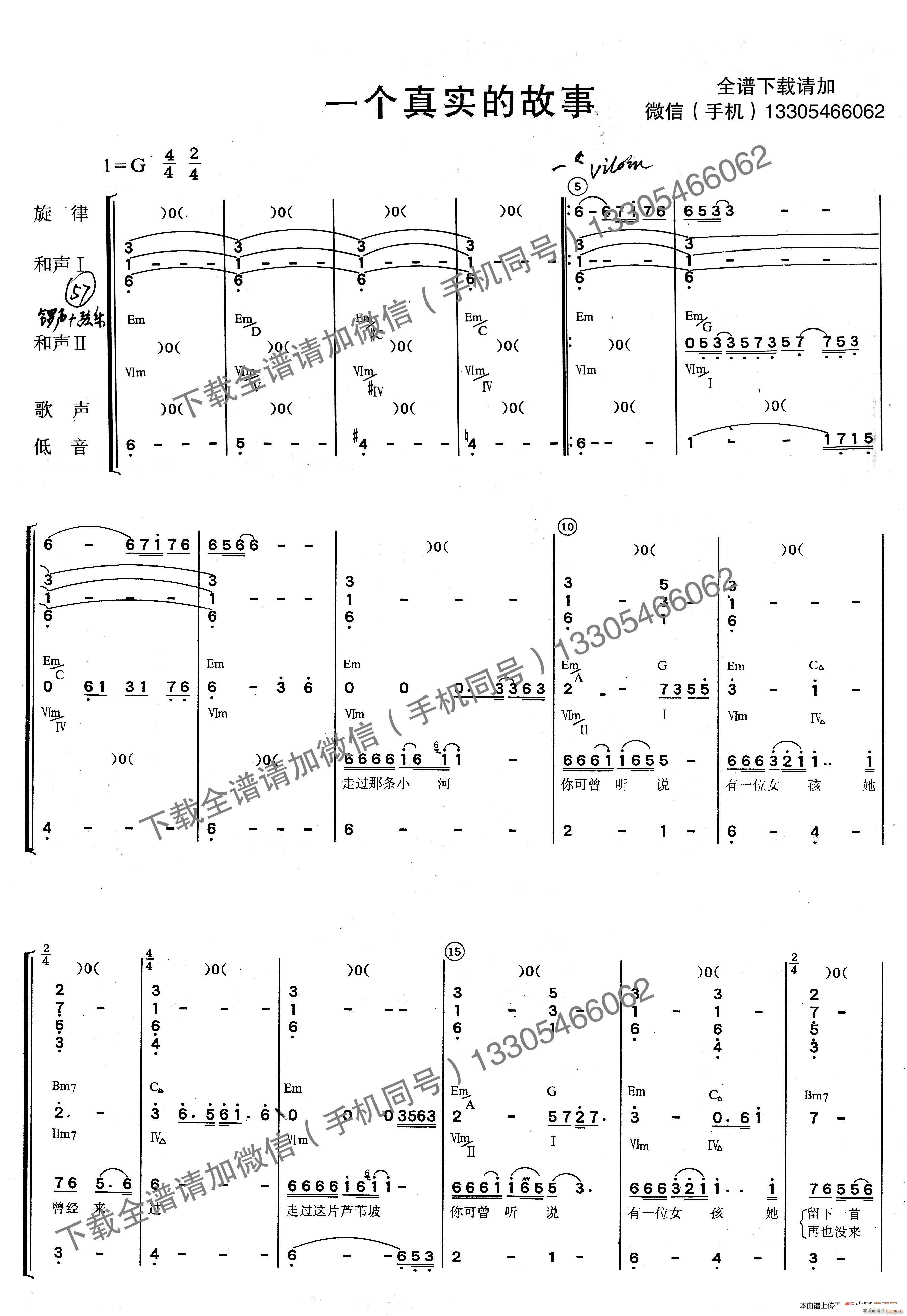 一个真实的故事 乐队(总谱)1