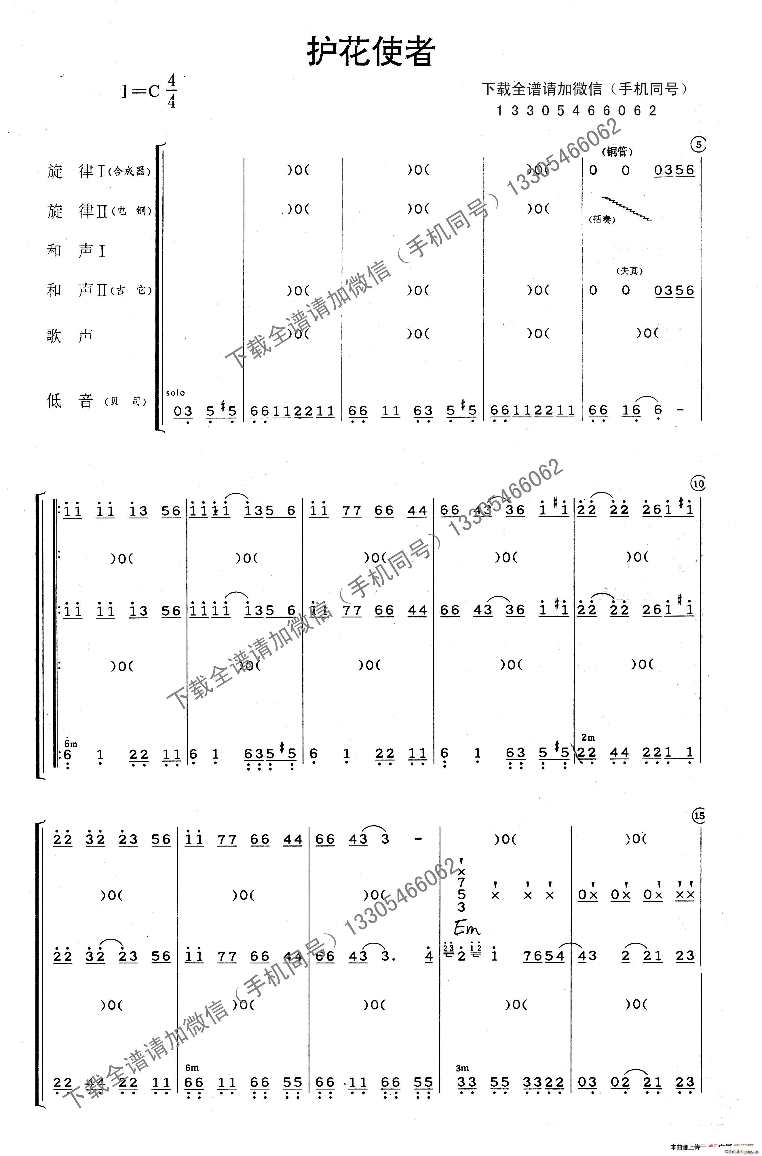 护花使者 乐队(总谱)1