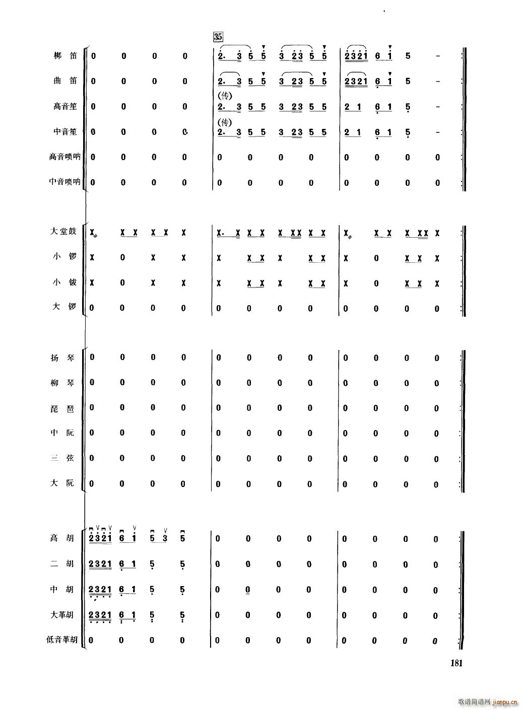 中国民族器乐合奏曲集 151 200(总谱)34