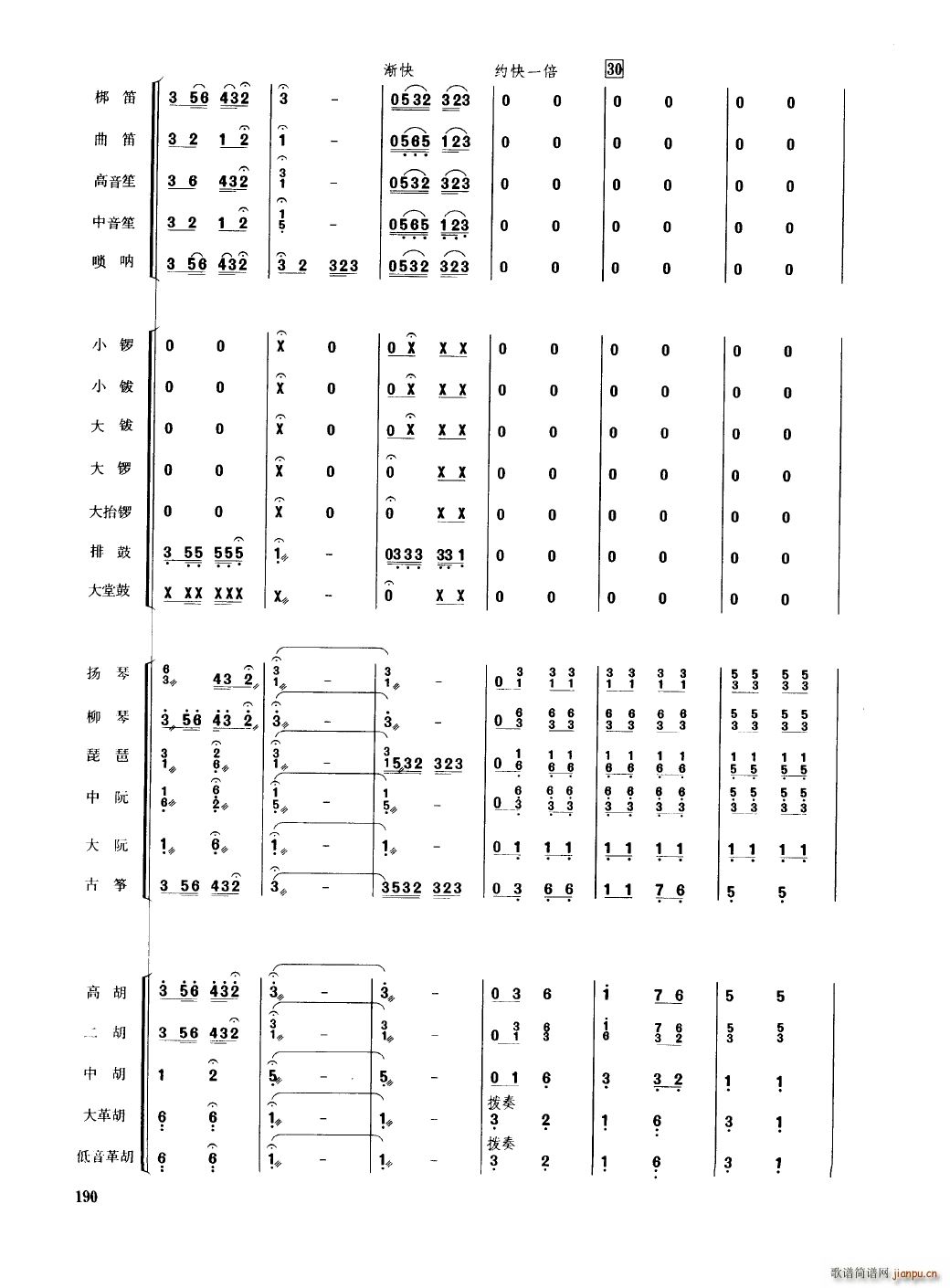 中国民族器乐合奏曲集 151 200(总谱)43