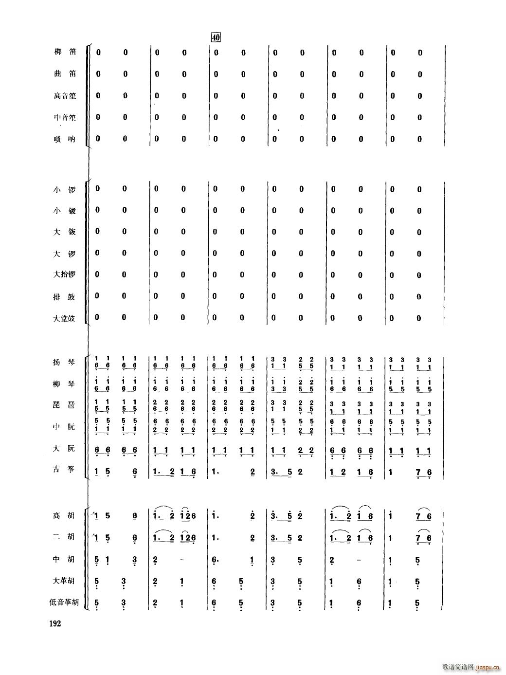 中国民族器乐合奏曲集 151 200(总谱)45
