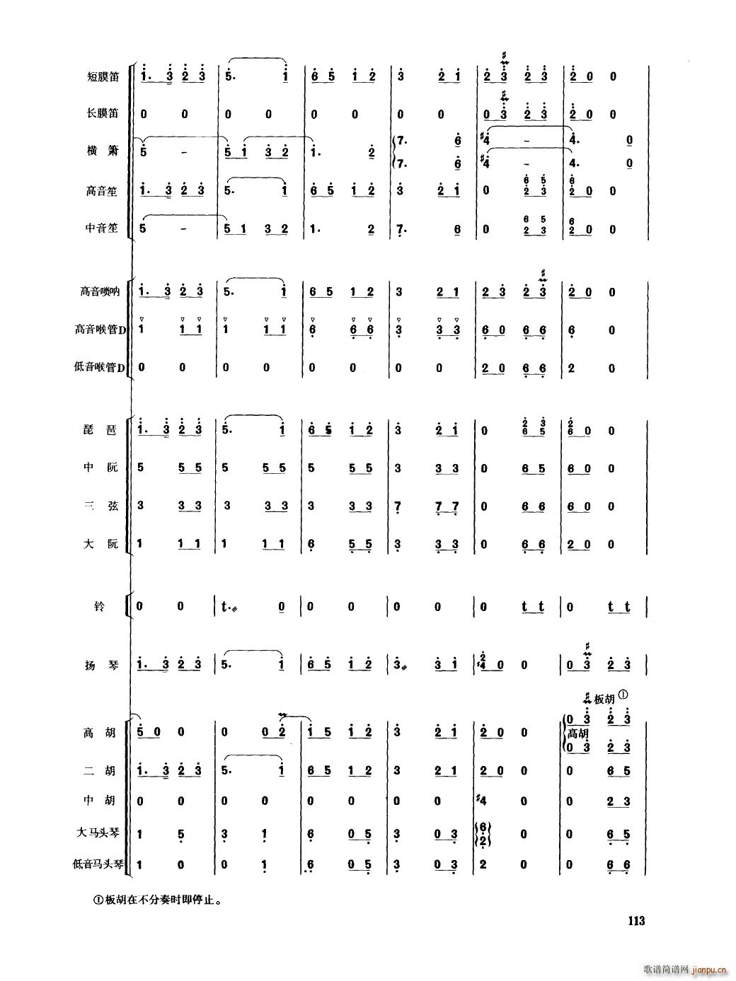 中国民族器乐合奏曲集 101 150(总谱)16