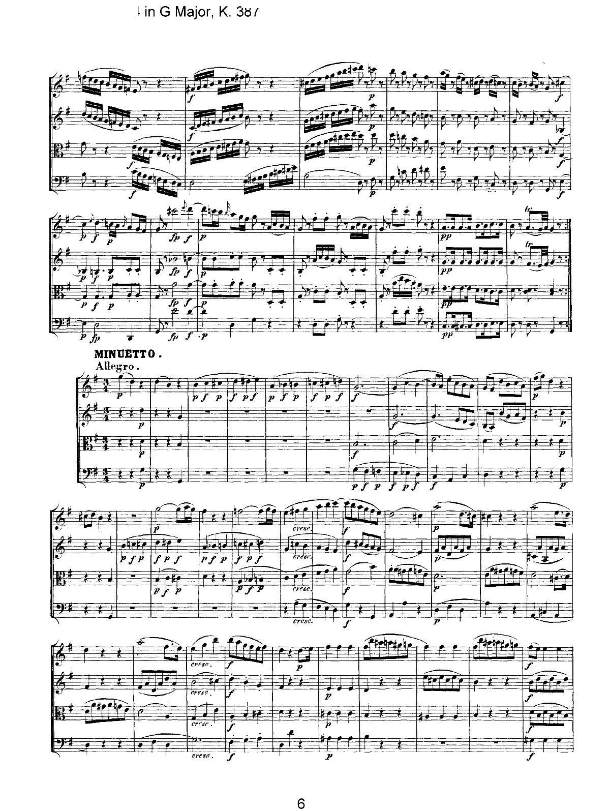 Mozart Quartet No 14 in G Major K 387(总谱)6