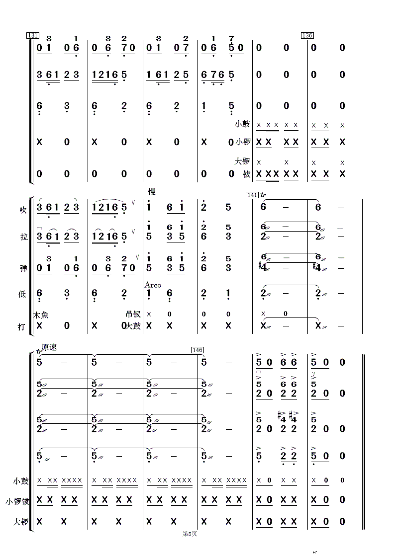 花灯锣鼓闹新春 民乐合奏(总谱)8