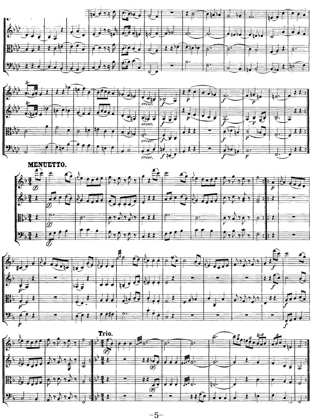 Mozart Quartet No 8 in F Major K 168(总谱)5