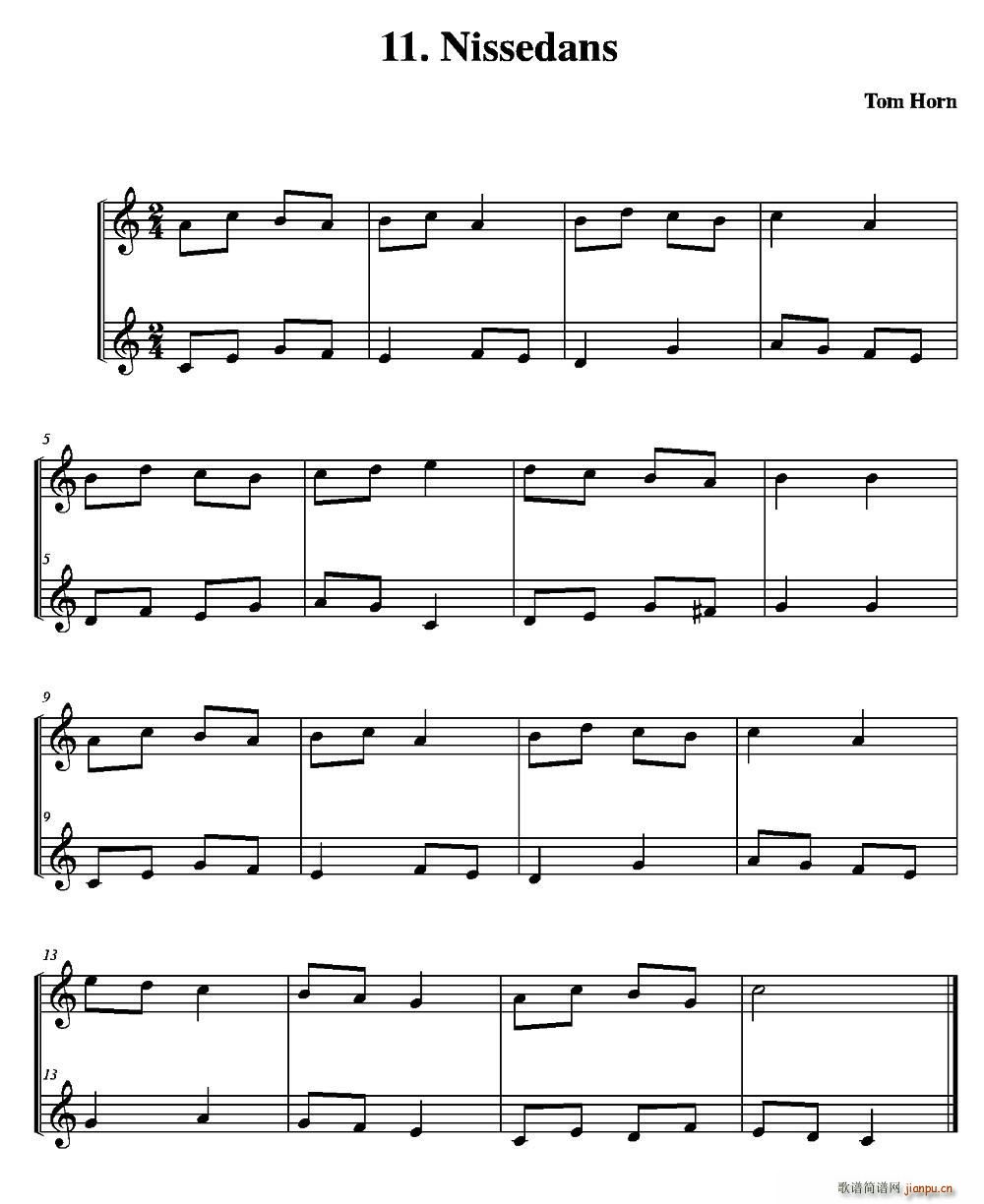 Nissedans 简易二重奏(总谱)1