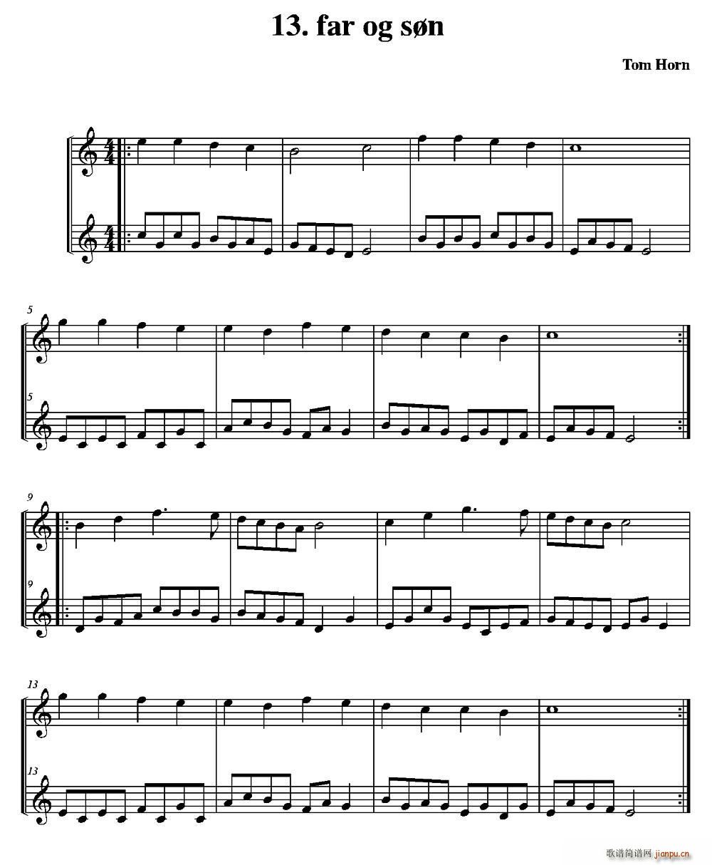 far og son 简易二重奏(总谱)1