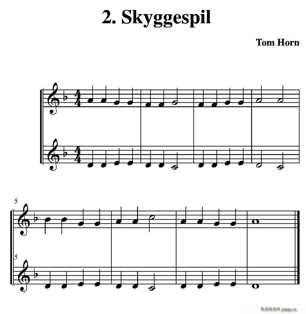 Skyggespil 二重奏(总谱)1