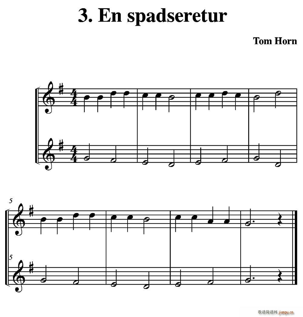 En spadseretur 二重奏(总谱)1