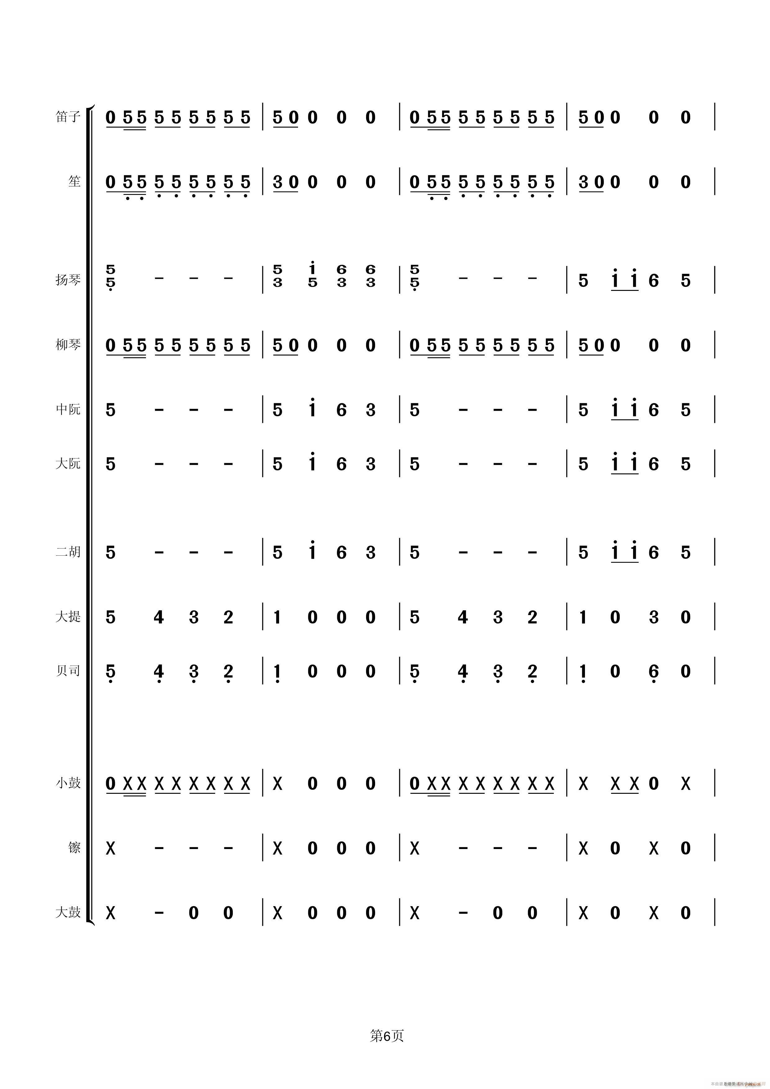 回娘家 民乐(总谱)6