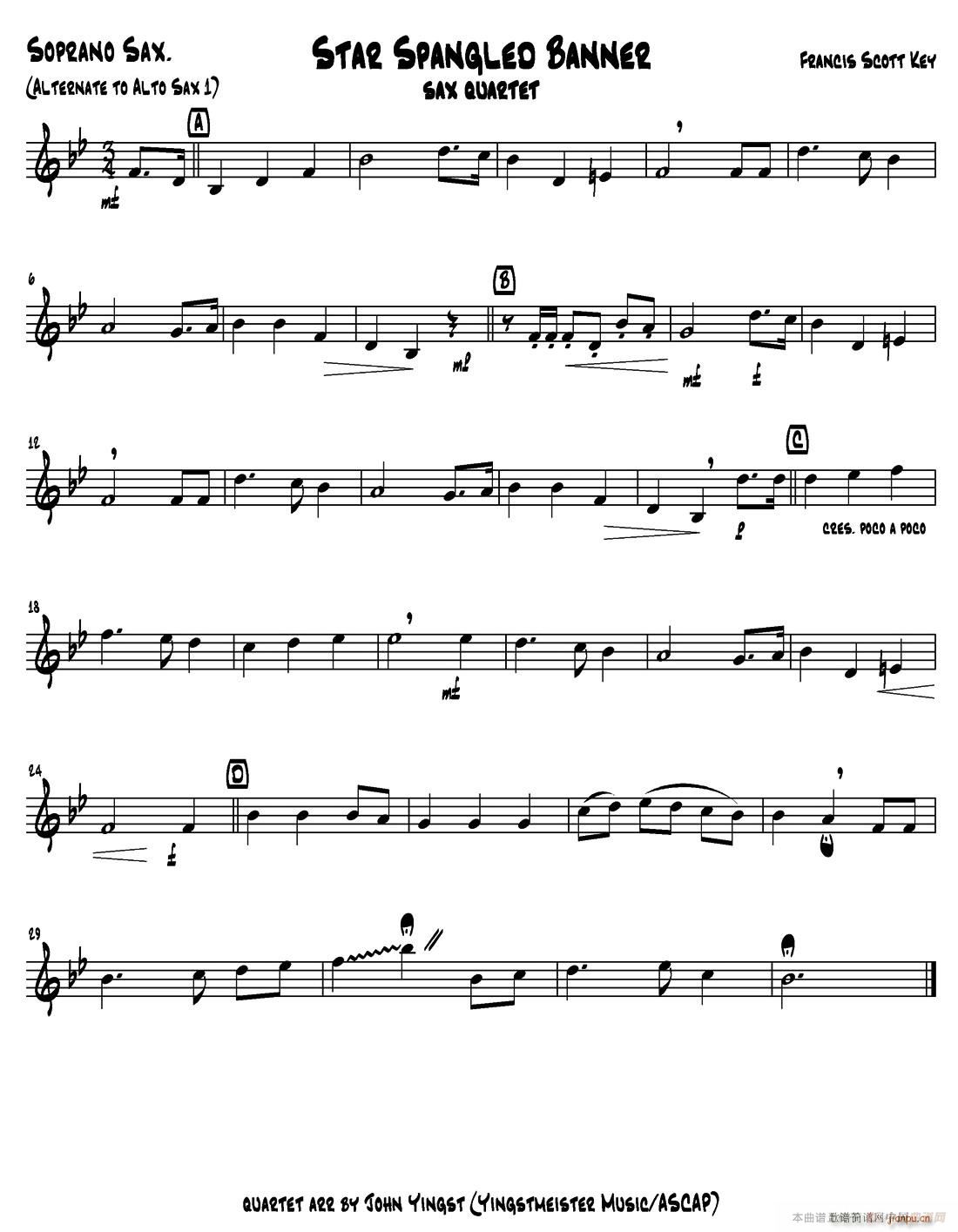 STAR SPANGLED BANNER 五重奏(总谱)5