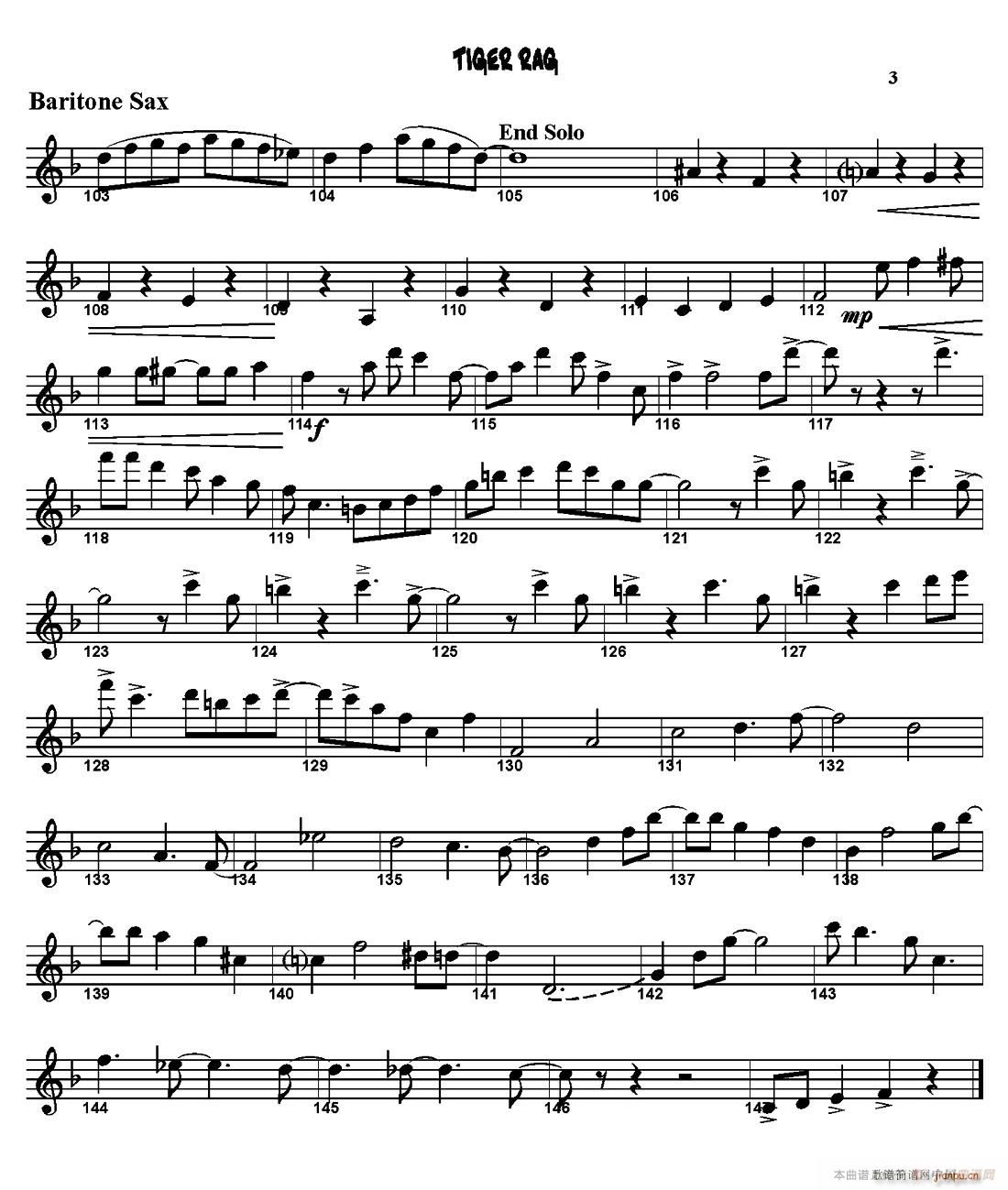 TIGER RAG 四重奏(总谱)9