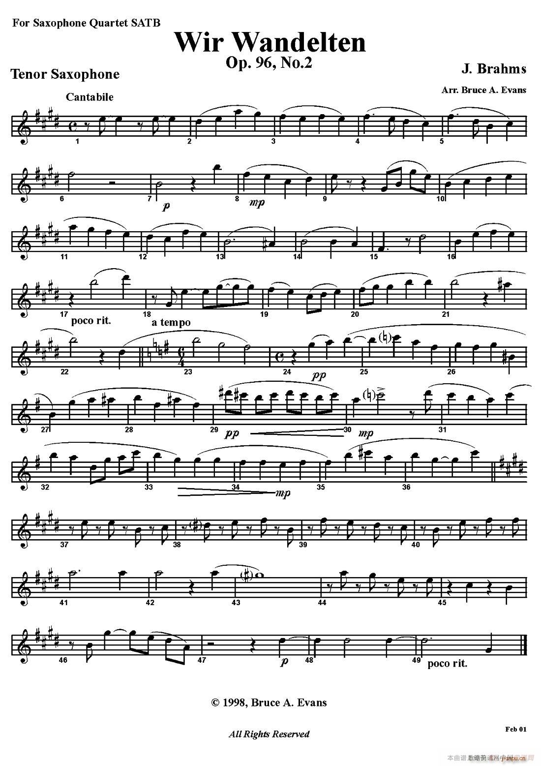 Wir Wandelten 五重奏(总谱)5