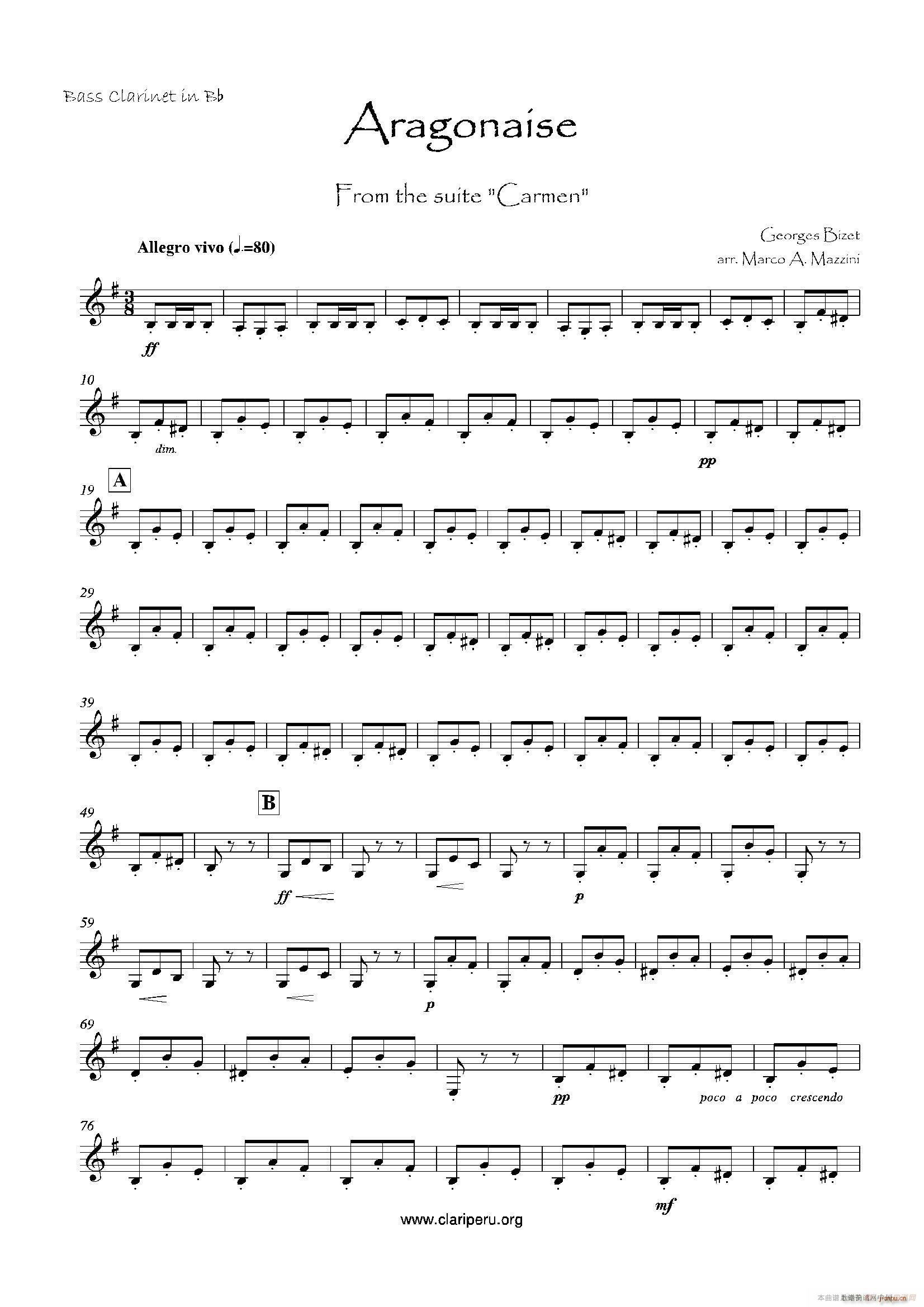 卡门 木管四重奏(总谱)7