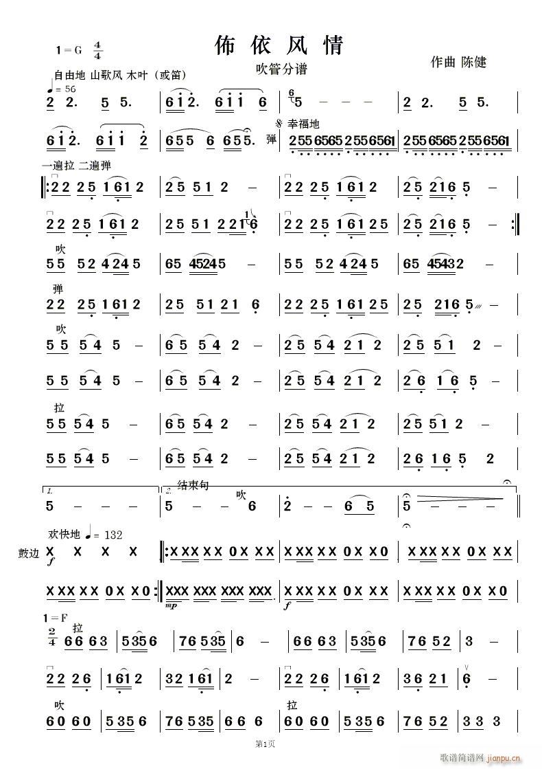 佈依风情 民乐合奏更正版(总谱)9