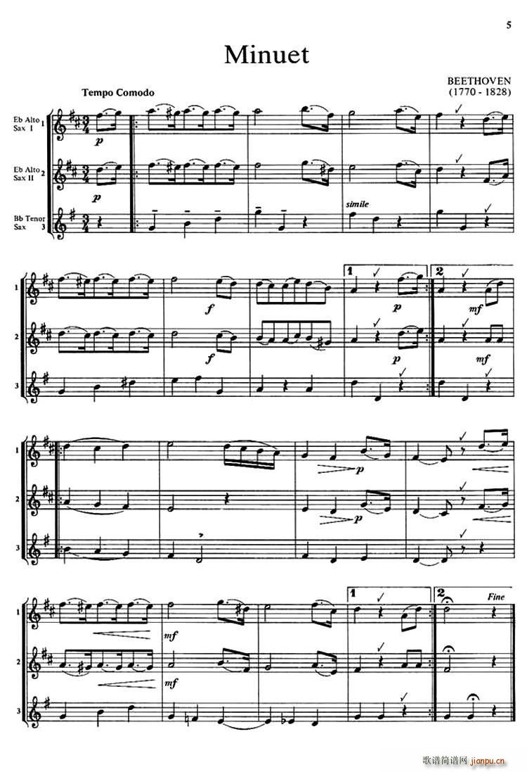 Minuet 三重奏(总谱)1