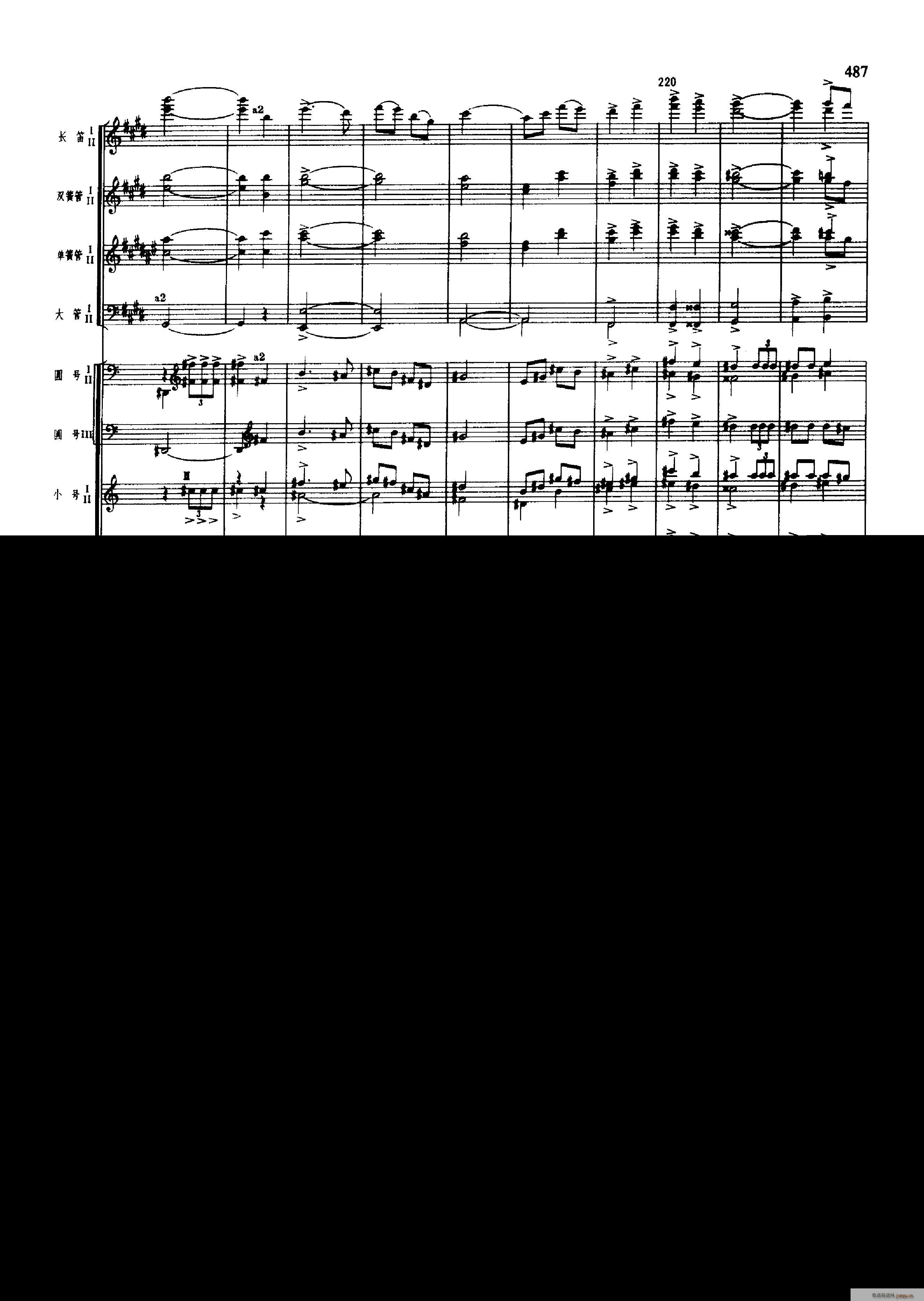 舞剧 红色娘子军 451 500(总谱)48