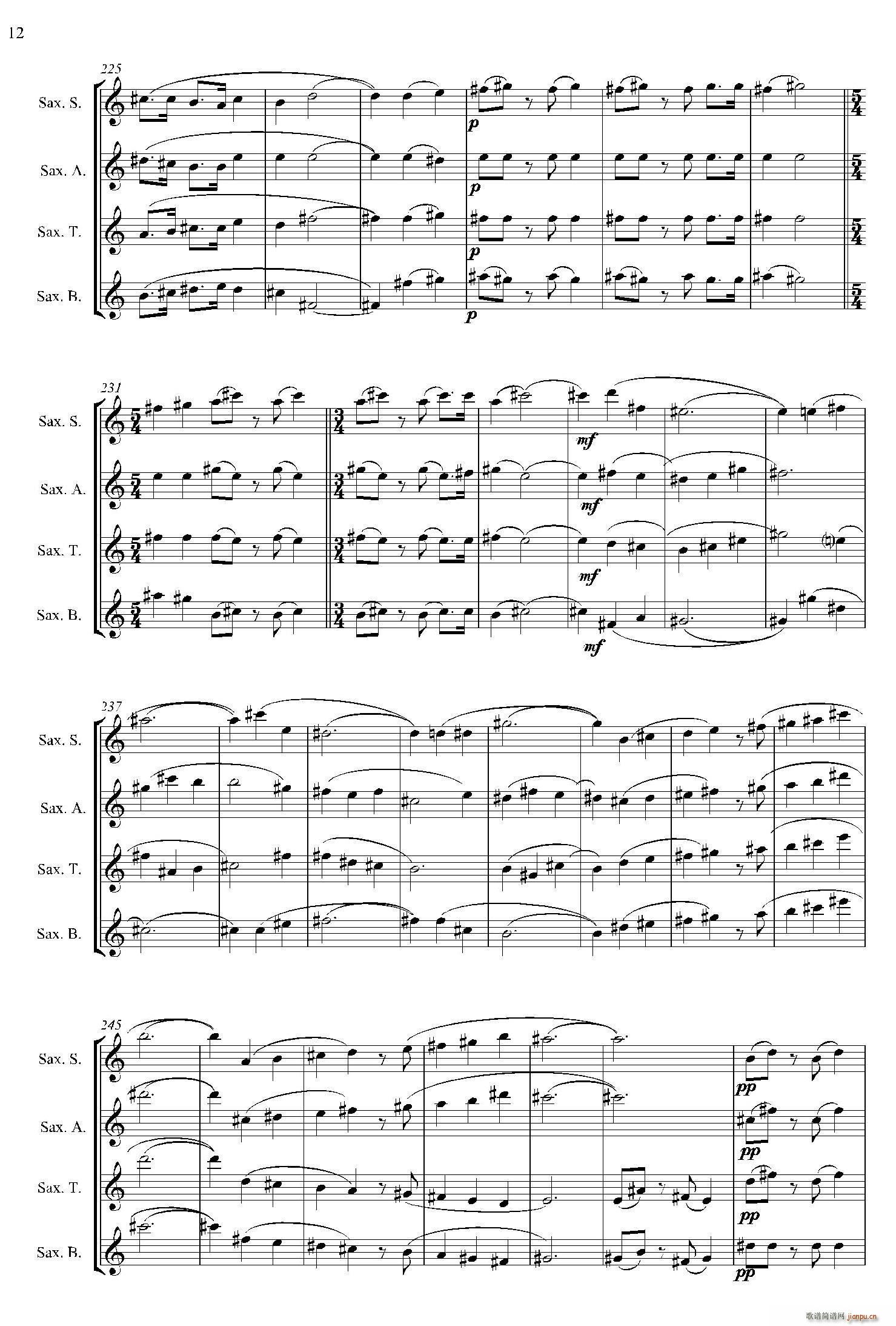 estilos 四重奏(总谱)12