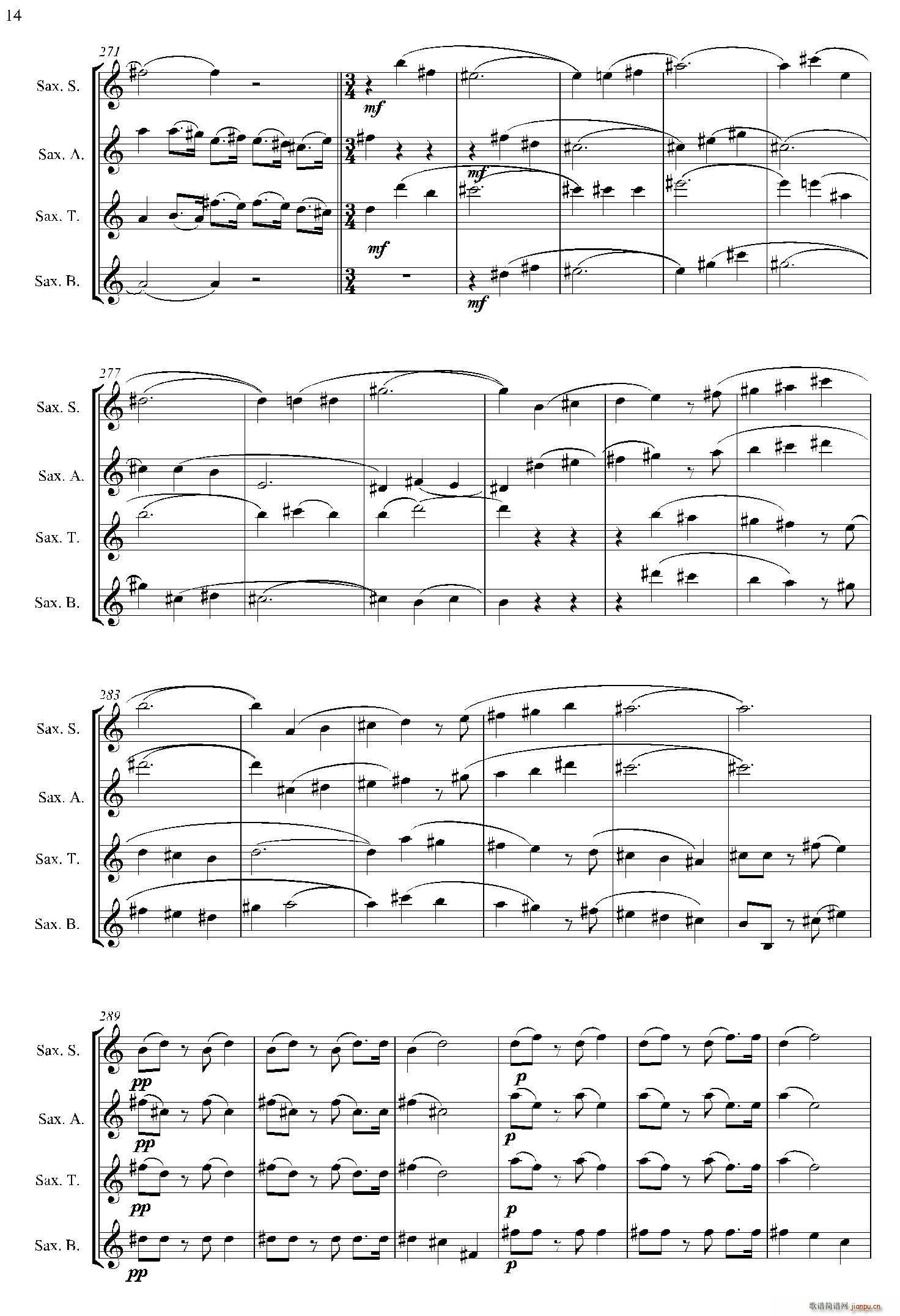 estilos 四重奏(总谱)14