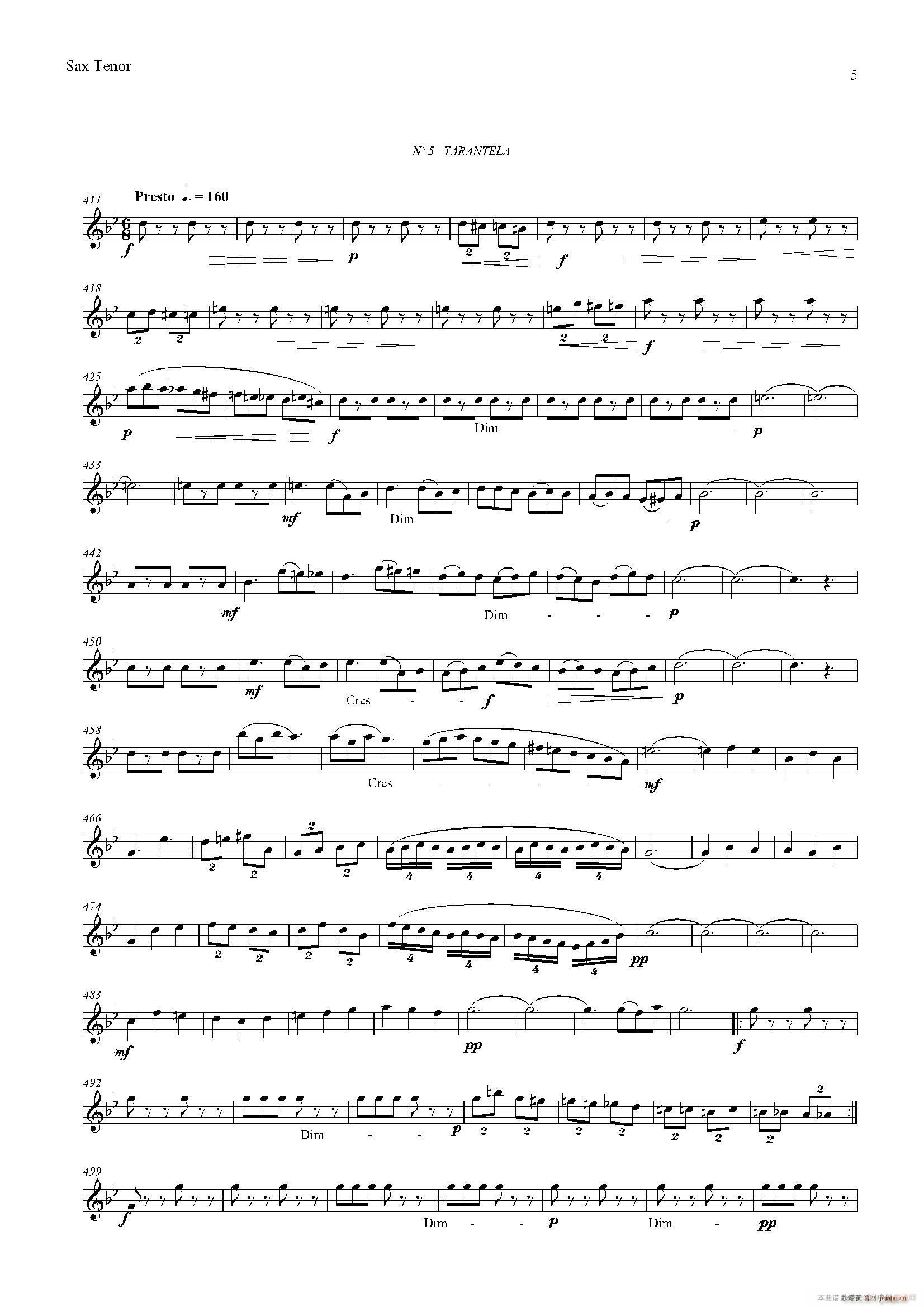 ESTILOS 四重奏次中音萨克斯(总谱)5