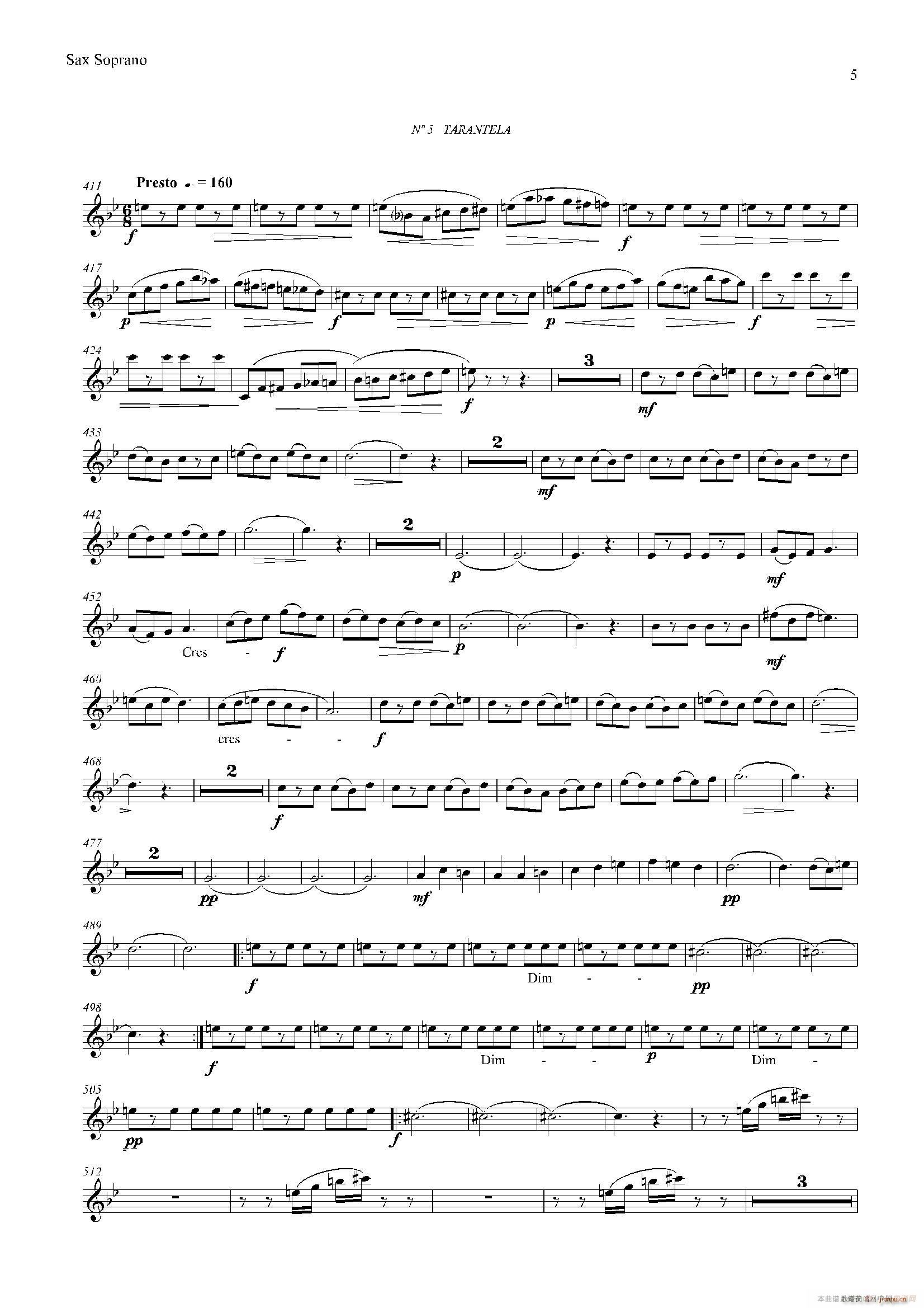 ESTILOS 四重奏高音萨克斯(总谱)5