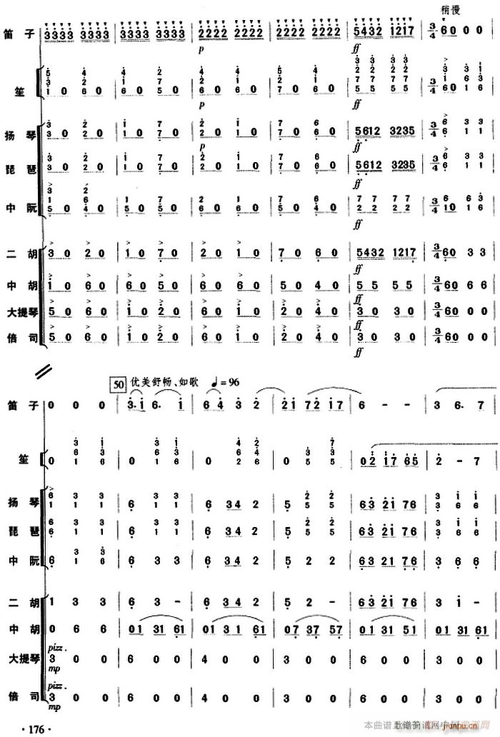 塔塔尔族舞曲 乐队(总谱)5