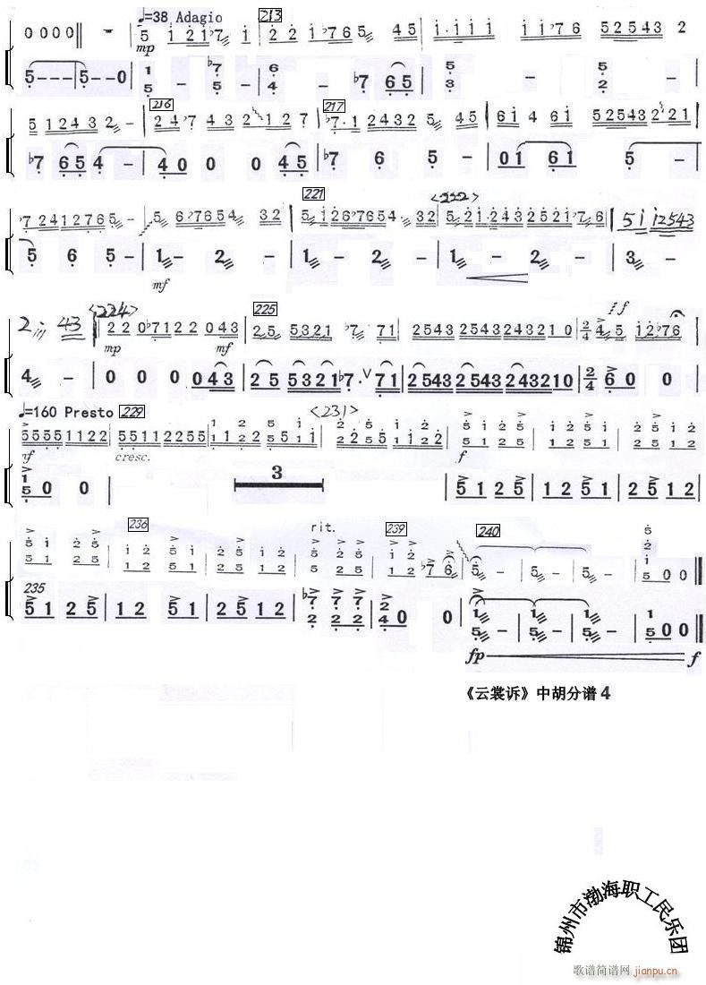 云裳诉 中胡 4(总谱)1