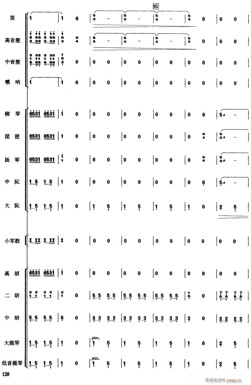 中国电影音乐连奏18(总谱)1