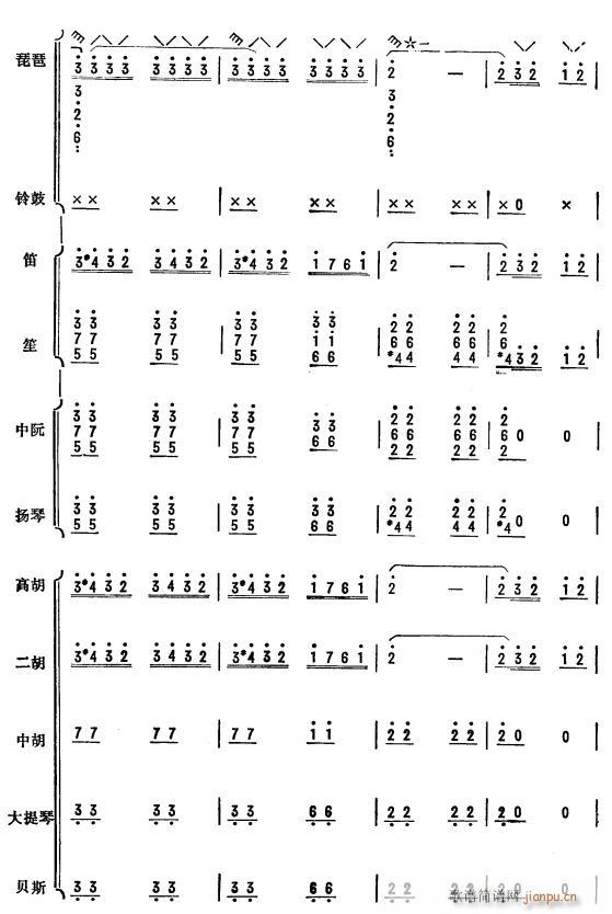 杜鹃啼血 琵琶协奏曲 38(总谱)1