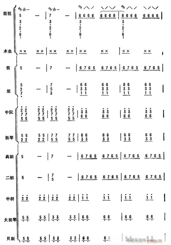 杜鹃啼血 琵琶协奏曲 39(总谱)1