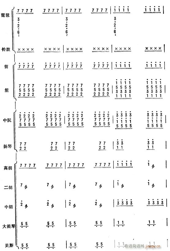 杜鹃啼血 琵琶协奏曲 46(总谱)1