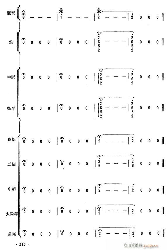 杜鹃啼血 琵琶协奏曲 61(总谱)1