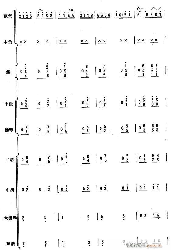 杜鹃啼血 琵琶协奏曲 16(总谱)1