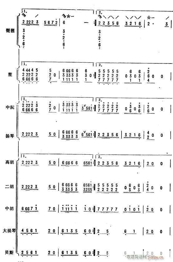 杜鹃啼血 琵琶协奏曲 23(总谱)1