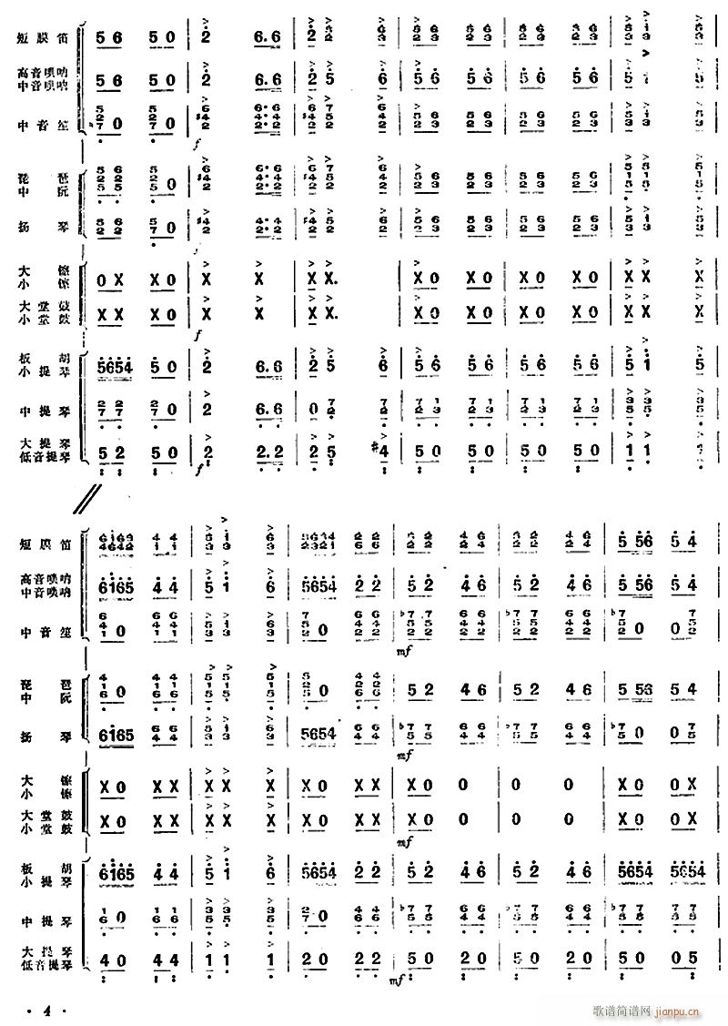 大寨红旗红万里3(总谱)1