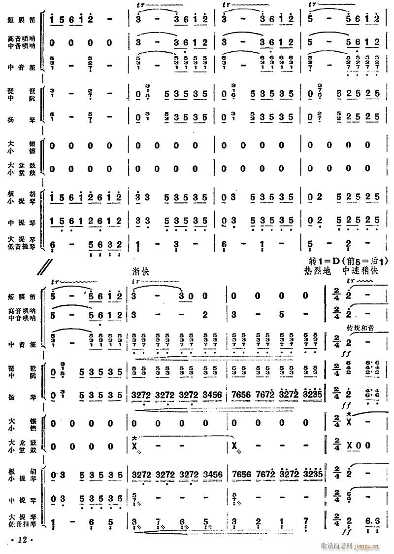 大寨红旗红万里11(总谱)1