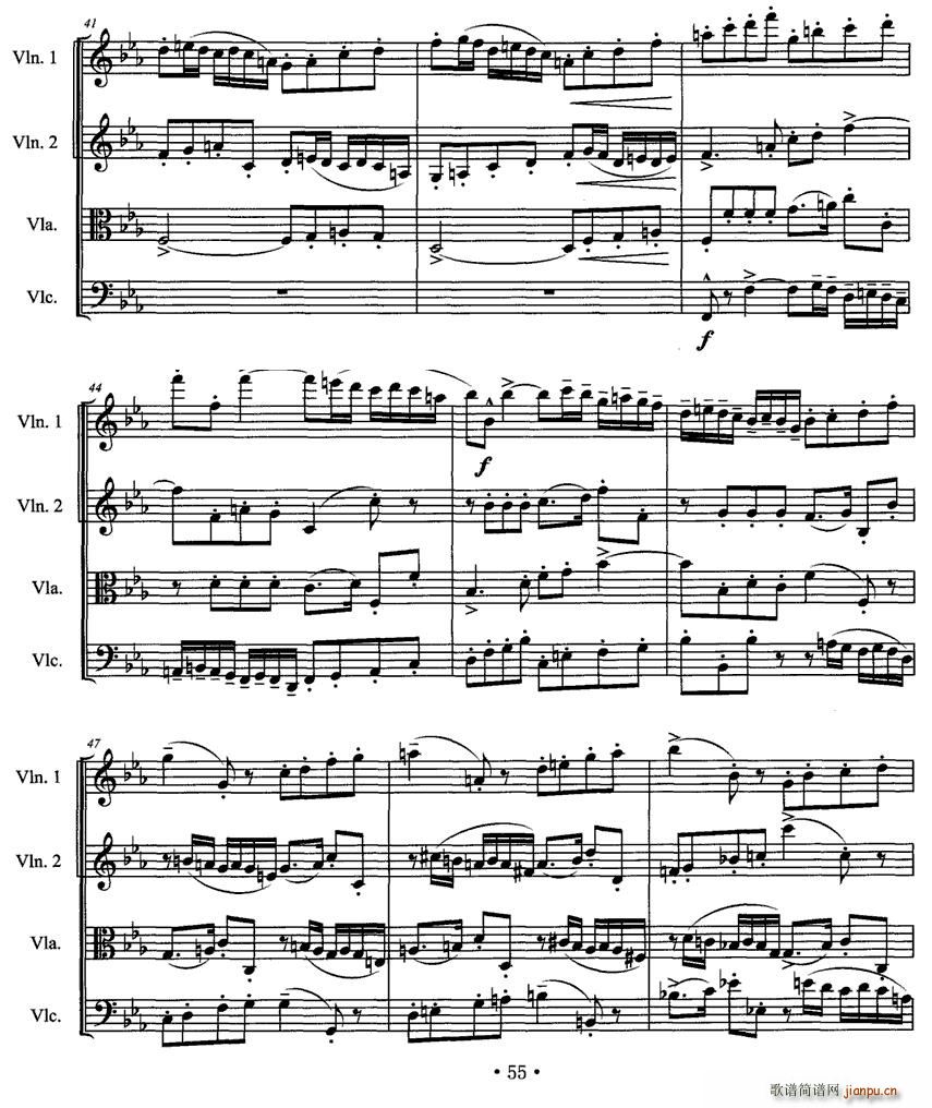 第一弦乐四重奏 提琴(总谱)5