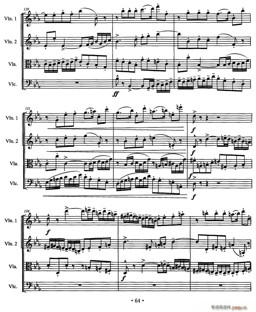 第一弦乐四重奏 提琴(总谱)14