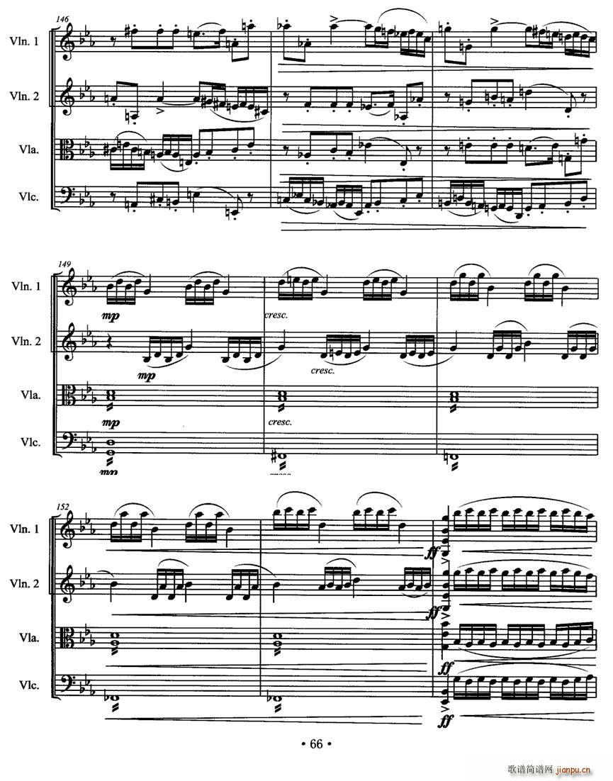第一弦乐四重奏 提琴(总谱)16