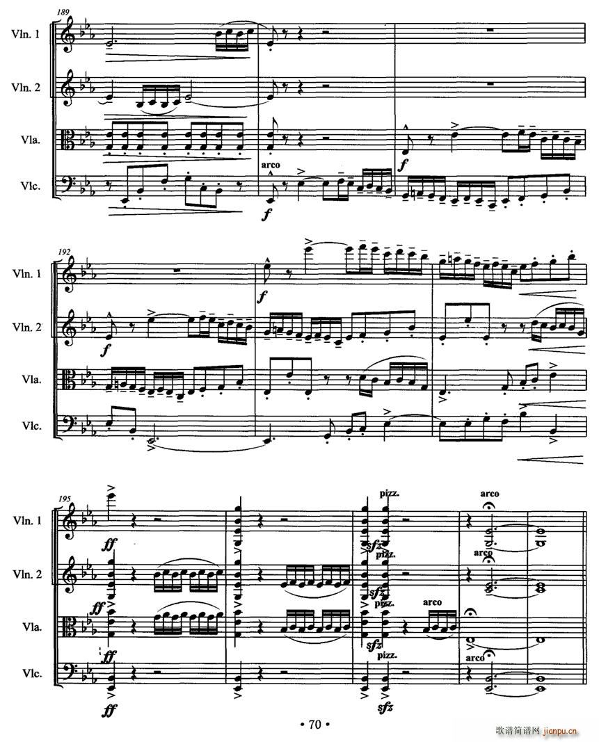 第一弦乐四重奏 提琴(总谱)20