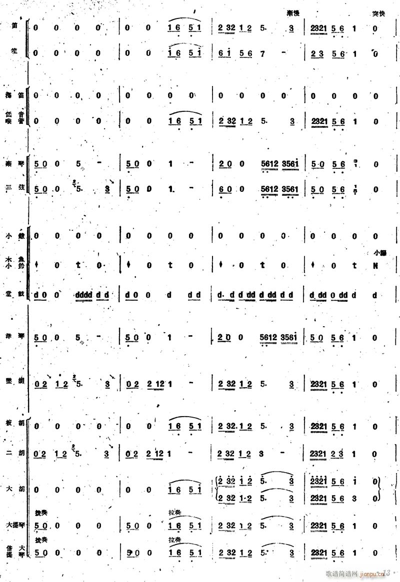 新春乐 民乐合奏 13(总谱)1