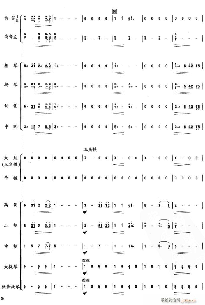 故乡的亲人 民乐合奏 2(总谱)1