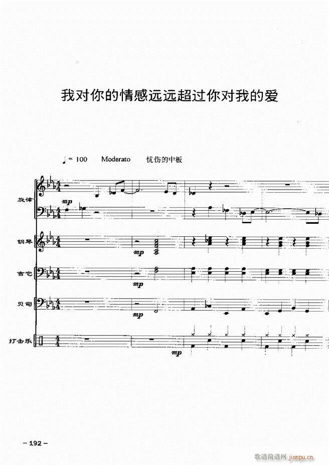 电声乐队歌舞厅金曲配器 20首181 217(总谱)12