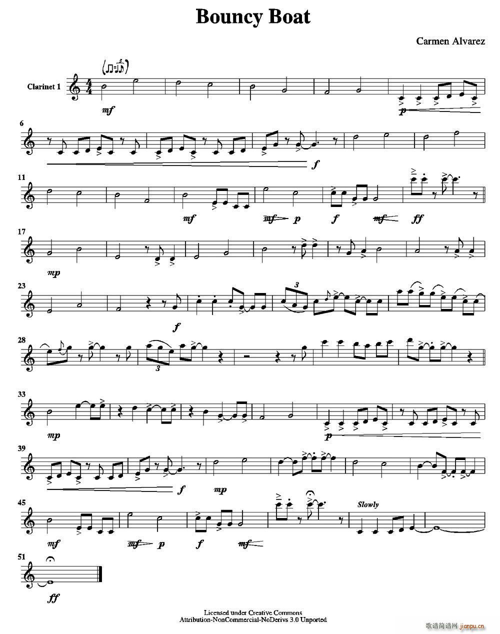 Bouncy Boat 颠簸的船 五重奏(总谱)1