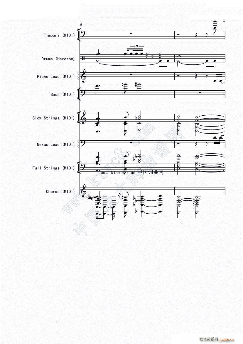 娜娜 斩 赤红之瞳ED1 震撼(总谱)3