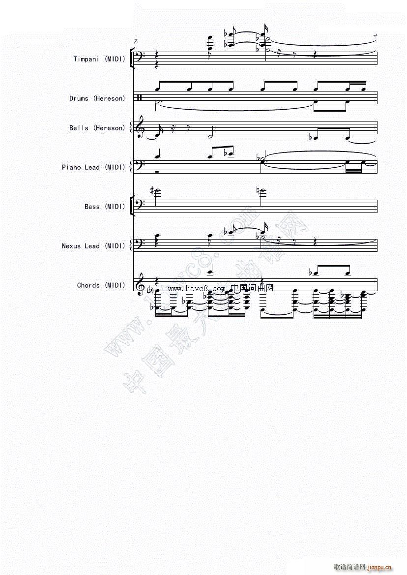 娜娜 斩 赤红之瞳ED1 震撼(总谱)5