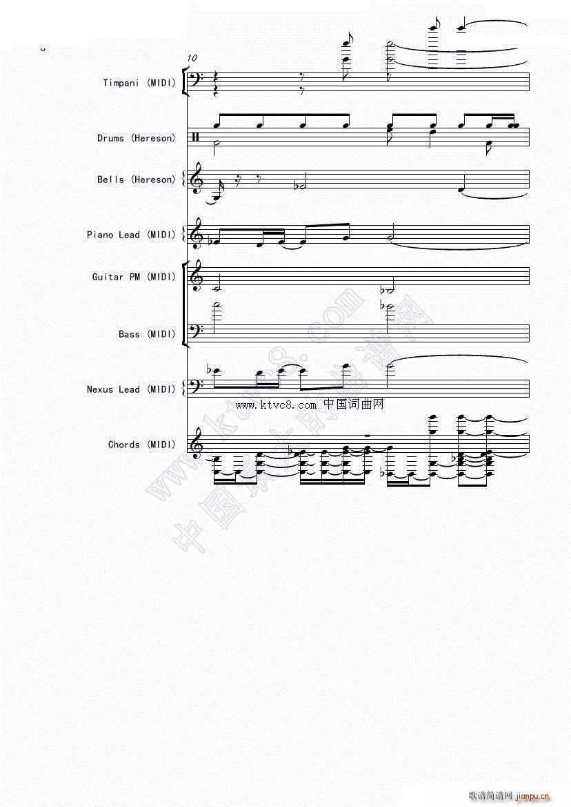 娜娜 斩 赤红之瞳ED1 震撼(总谱)9