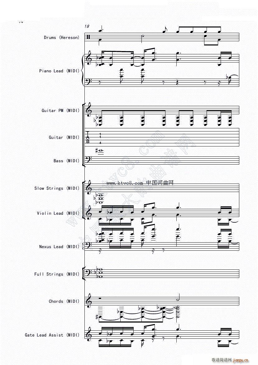 娜娜 斩 赤红之瞳ED1 震撼(总谱)15